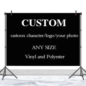 Custom Backdrop Birthday Wedding Party Photography Background Personalized Photo Text Size Vinyl Polyester Decor Banner Photo Studio Prop