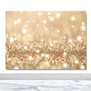 Gold Sparkle Photography Backdrop Wedding Birthday Glitter Vinyl Photo Background