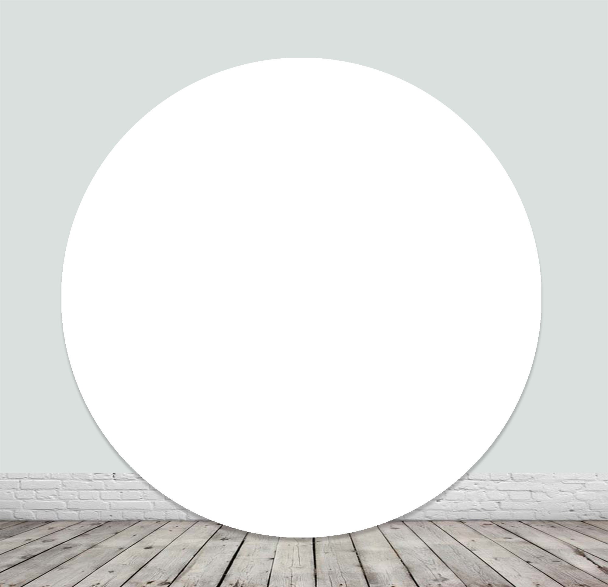 Fodera Elasticizzata In Spandex Bianco Per Arco Rotondo Da 1,8 M - Sfondo Per Matrimoni, Feste E Baby Shower - 3