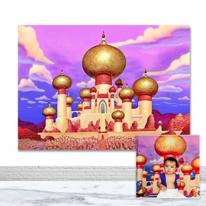 Palace Wallpaper Photography Backdrop Birthday Party Picture Backdrop Vinyl Photo Background