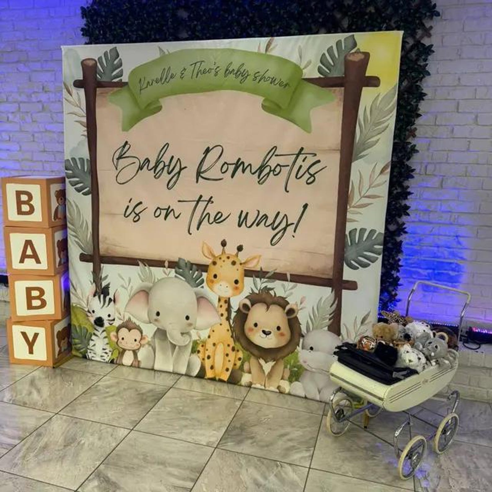 Custom Rectangle Backdrop Cover Birthday Party Wedding Photo Background ...