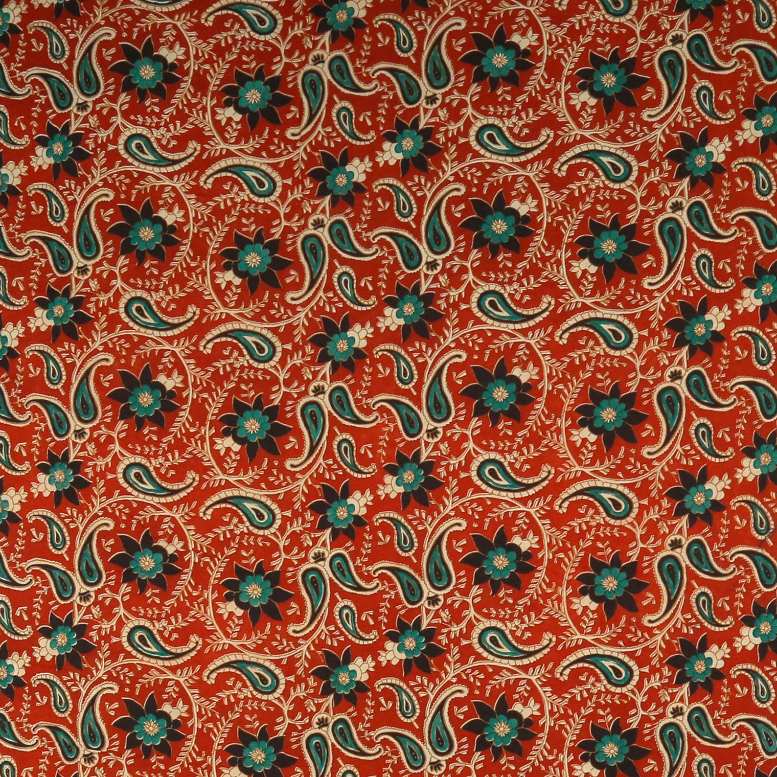 Blok print stof Indiase katoenen bloemen print stof voor Etsy