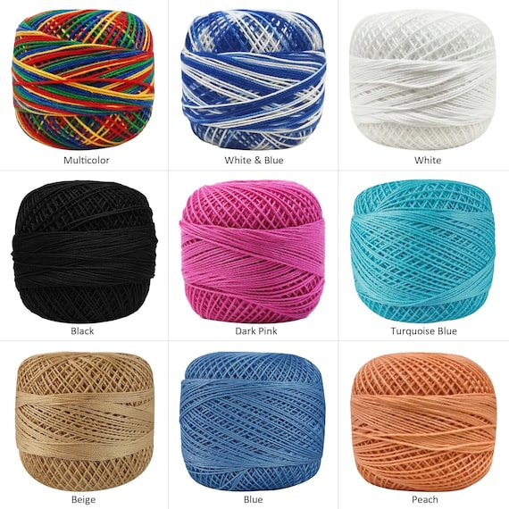Cotton Tatting Crochet Thread Knitting Balls Mercerized Etsy
