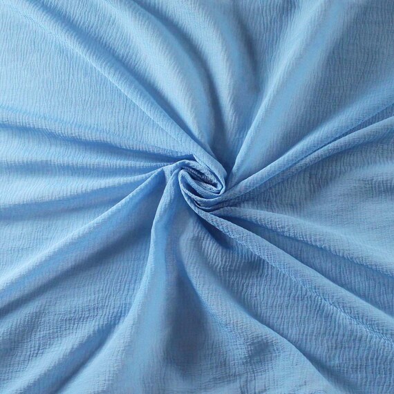 sky blue chiffon