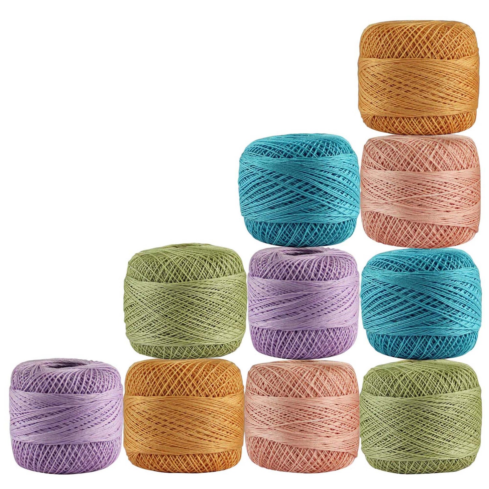 Cotton Tatting Crochet Thread Embroidery Mercerized Set of 10 Etsy