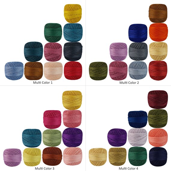 Tatting Threads Cotton Crochet Thread Yarn for Borders Etsy