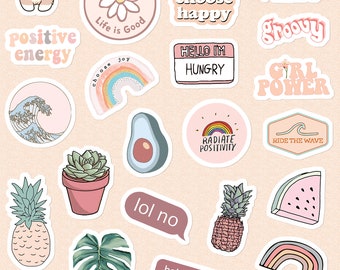 aesthetic stickers etsy