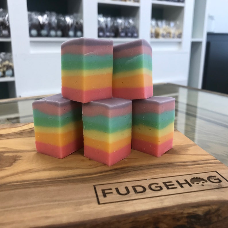 Vegetarian Fudge. Rainbow Fudge. Gay Gift. LGBT Present. Etsy