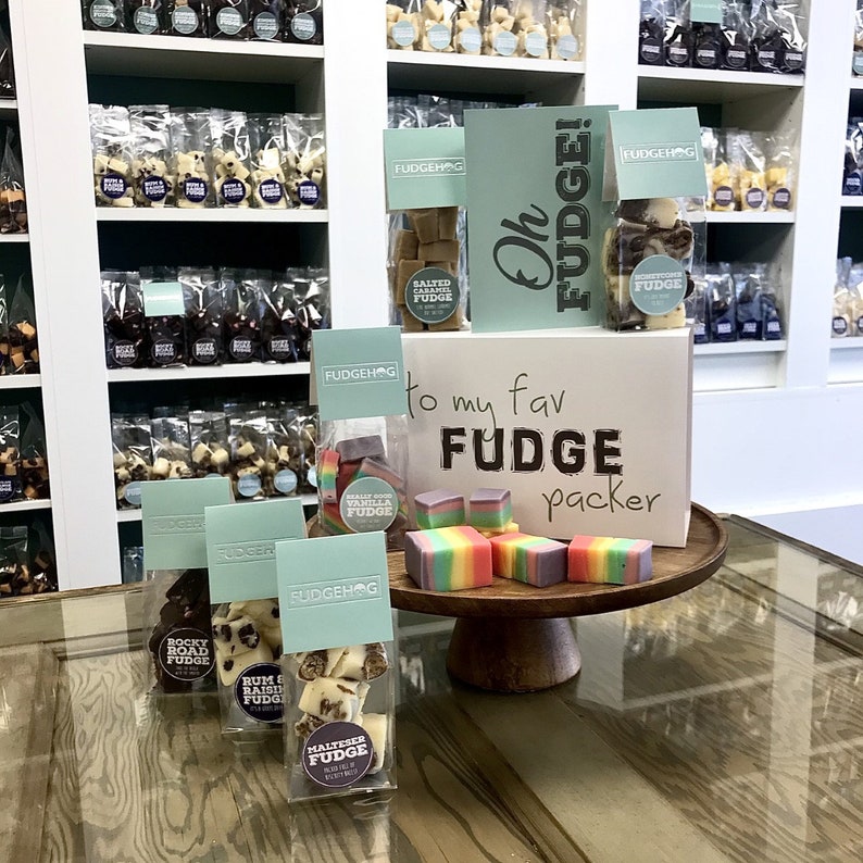 Personalised Handmade Fudge Gift Box. Choose your Bag Size Etsy