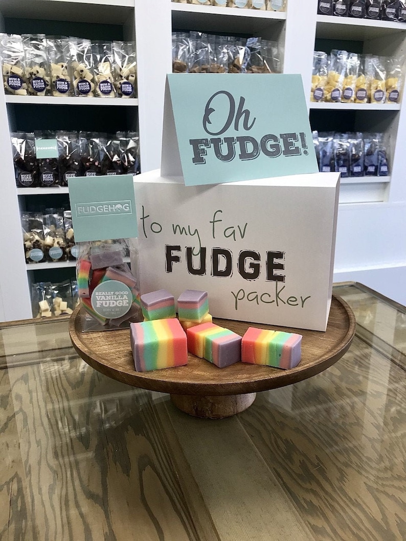 Personalised Handmade Fudge Gift Box. Choose your Bag Size Etsy