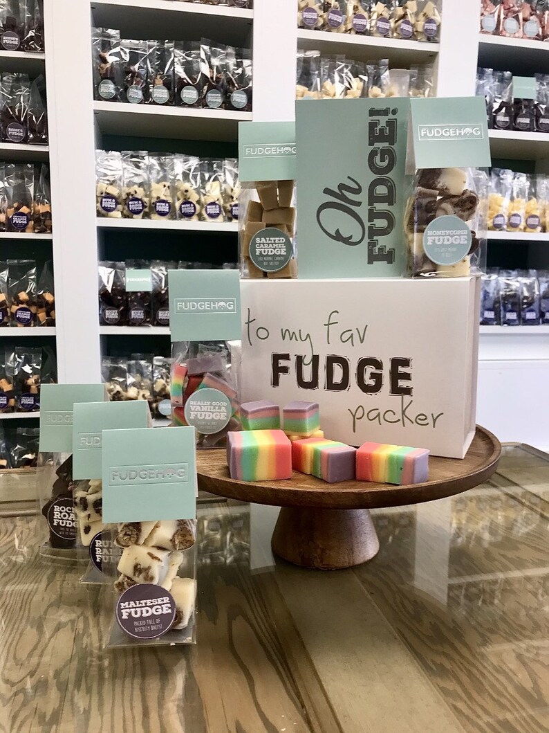Personalised Handmade Fudge Gift Box. Choose your Bag Size Etsy
