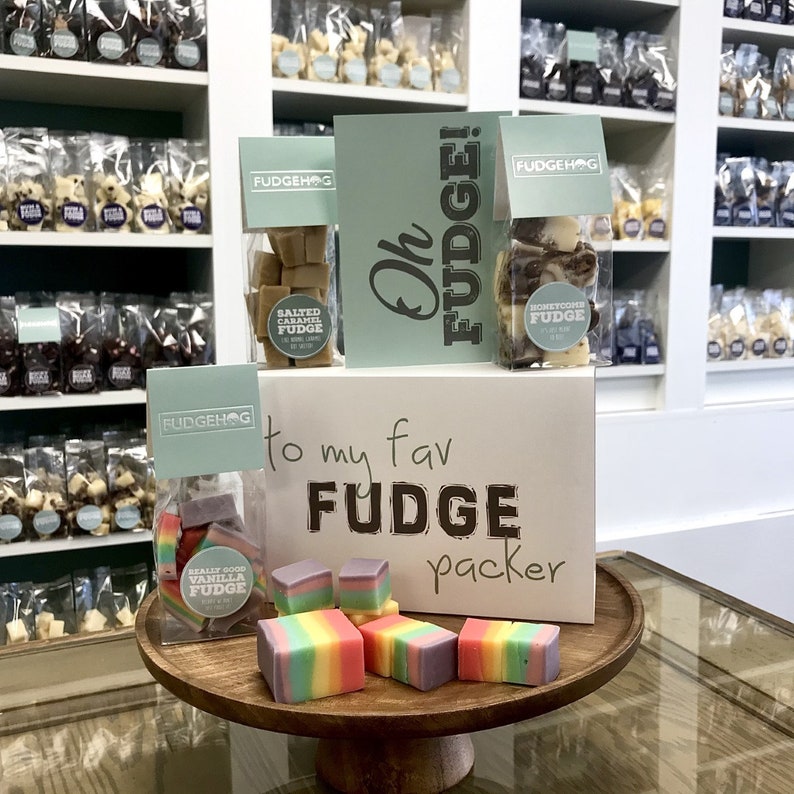 Personalised Handmade Fudge Gift Box. Choose your Bag Size Etsy