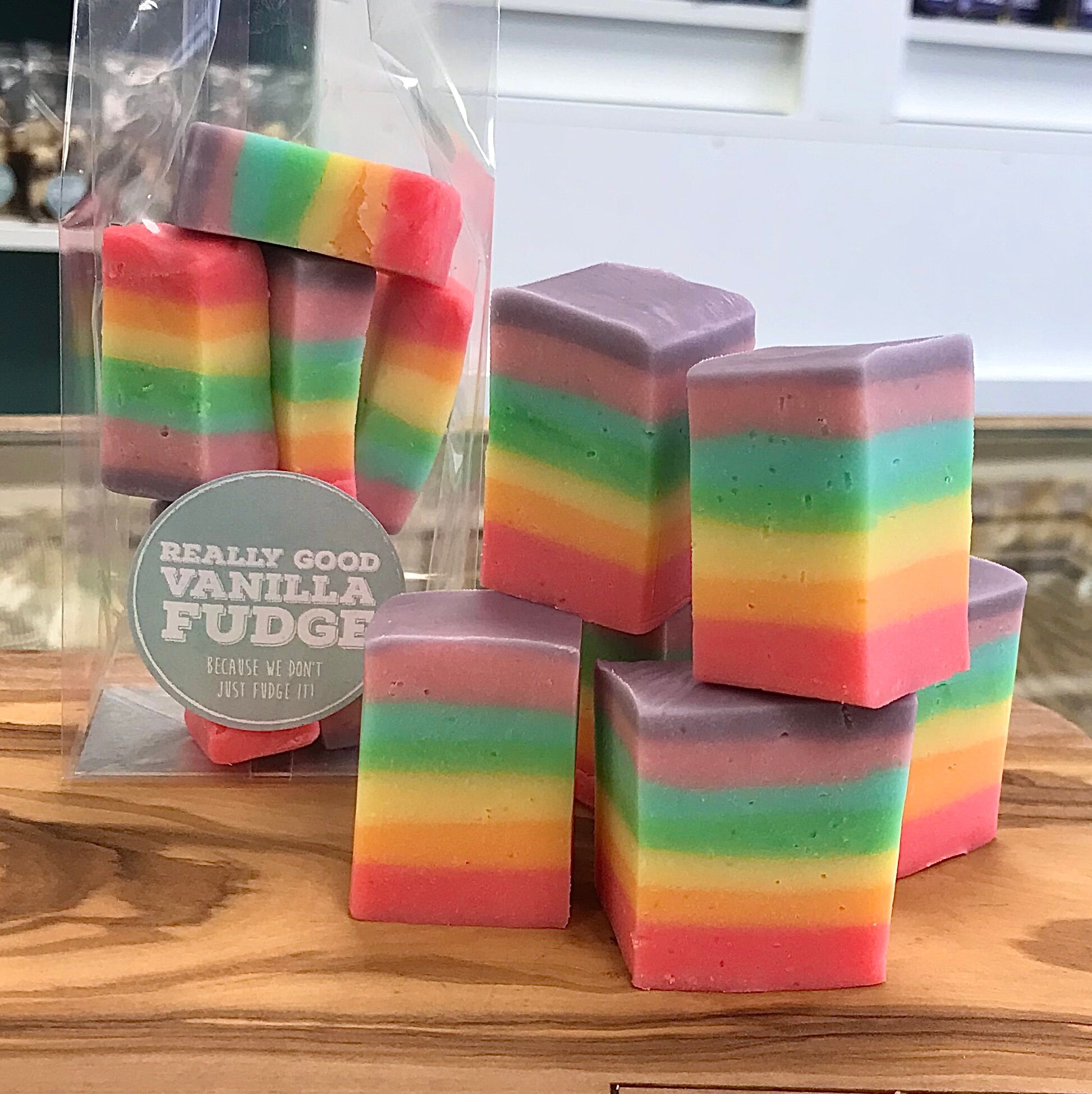 Vegetarian Fudge. Rainbow Fudge. Gay Gift. LGBT Present. Etsy
