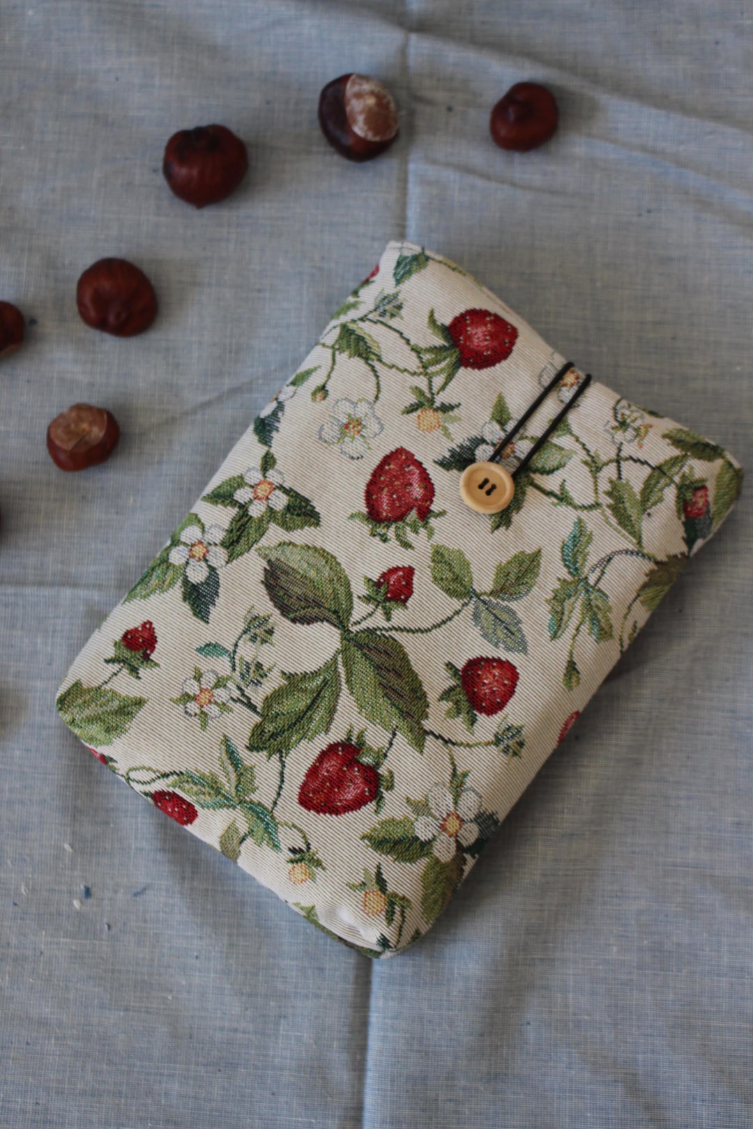 Padded Book Cover, Floral Book Bag, Book Accessory, Bookworm Gifts for ...