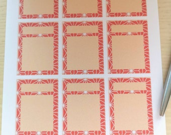 Large, Red Vertical Box Stickers, Suitable for any Planner (including the EC planners)