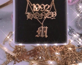 Emo Set Gold Necklaces