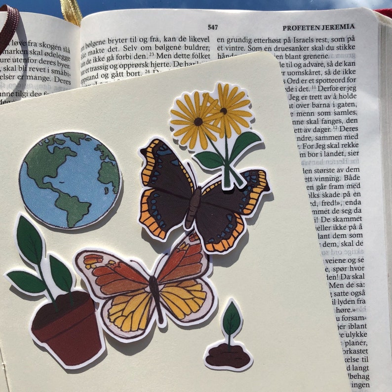 Back To Basic Nature Sticker Pack Aesthetic Etsy