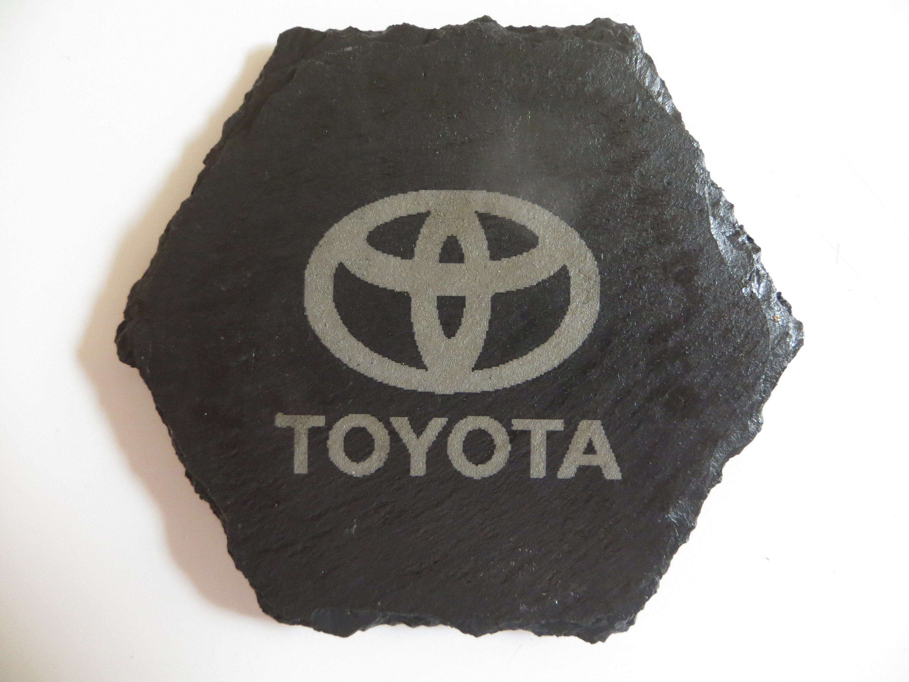 Toyota Car Logo Coaster Toyota Car Lovers Regalo Pizarra Etsy