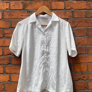 Vintage white silk blouse