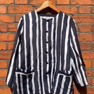 Vintage Silk black and white jacket