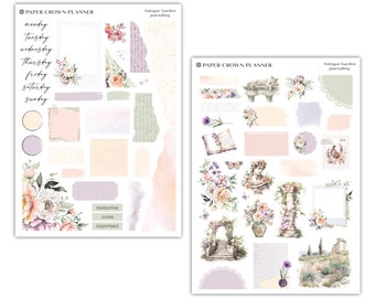 Antieke tuin | Journalingkit | Samenwerking met papieren kroonplanner