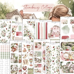 Strawberry Cottage / Kit decorativo