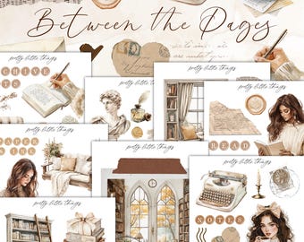 Between The Page Mini Planner Decorative Sticker Kit | Journaling | Planner Stickers | Bullet Journal | Vintage Stickers | Journal Stickers