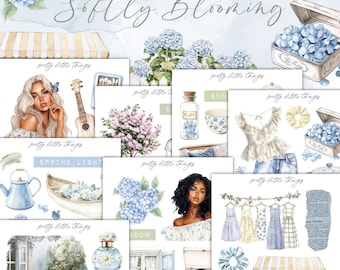 Softly Blooming Mini Planner Decorative Sticker Kit | Journaling | Planner Stickers | Bullet Journal | Spring Stickers | Journal Stickers