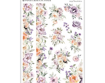 Antique Garden | Large Florals | Paper Crown Planner Collab