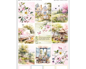 Spring Countryside | Foiled Weekly Kit | Paper Crown Planner Collab