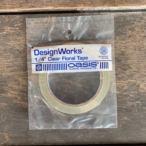 1/4&quot;x60yds Clear Floral Tape - Oasis Design Works High Quality Florist Supplies