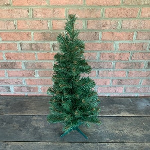 2&#39; Christmas Tree x54 Tips with Plastic Stand - Noble Pine Small Short Mini Winter Greenery Home Party Decor Holiday Decorations