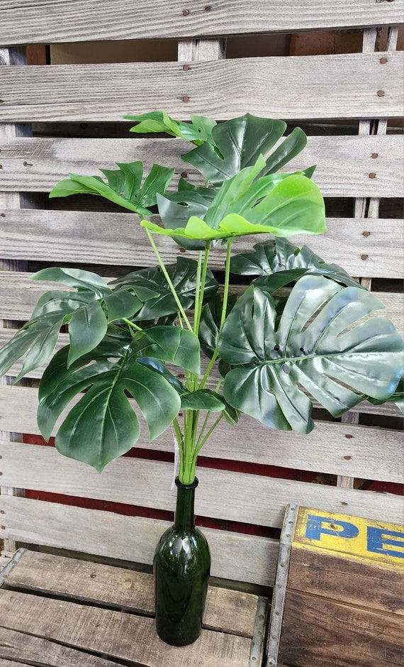 26" Artificial Monstera Bush - Trending Greenery Fake Stem Leaf Leaves  Filler Floral Arrangement Supplies - Etsy Israel