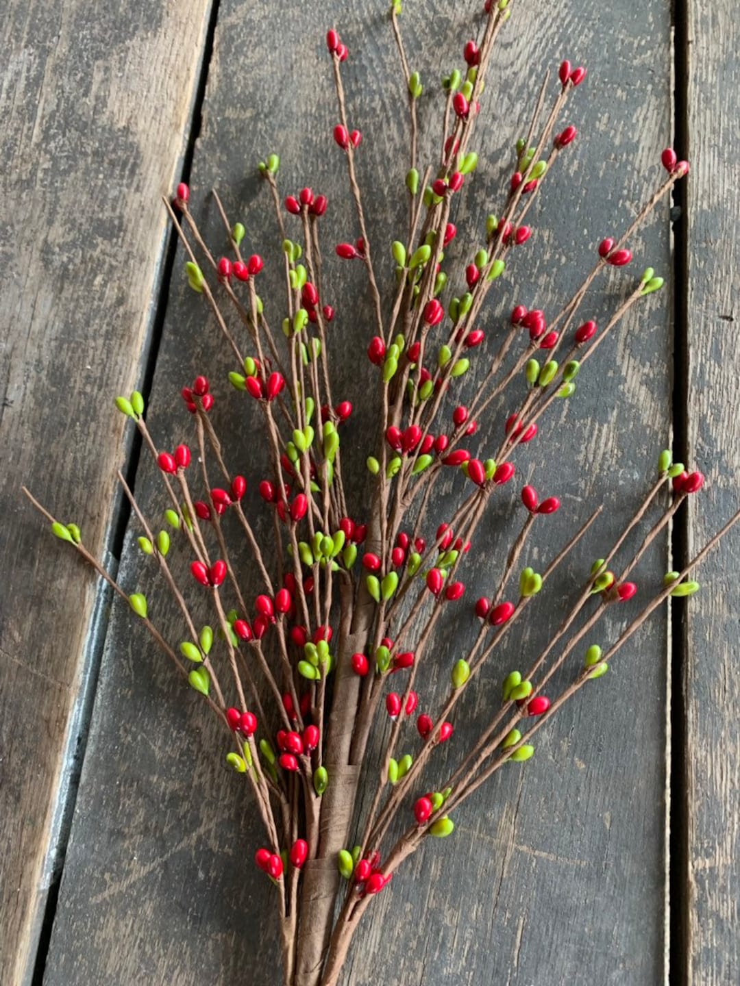 Large Red Berry Stem 75cm  We'll Make Your Christmas Complete