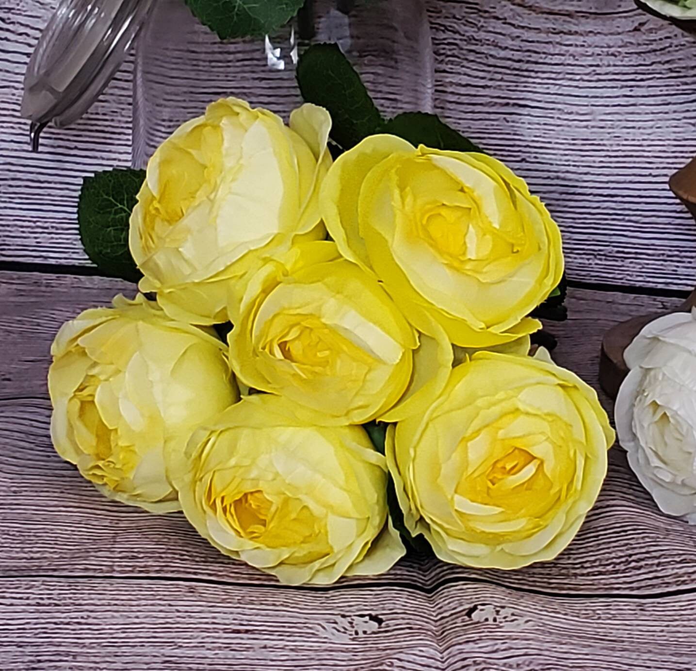 High Quality Silk Garden Rose Bush DIY Wedding Bouquet Etsy