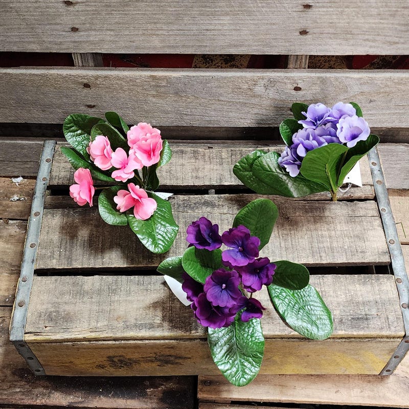 Artificial Violets - Etsy