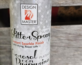 Design Master 832 Glitter Silver Spray, 156 g (Pack of 1) 