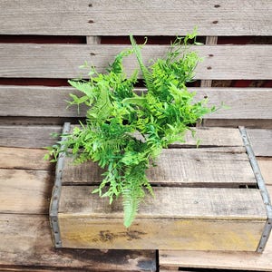 22&quot; Plastic Mixed Greenery Bush- Faux Greenery -Floral Bouquet Arrangement Supplies