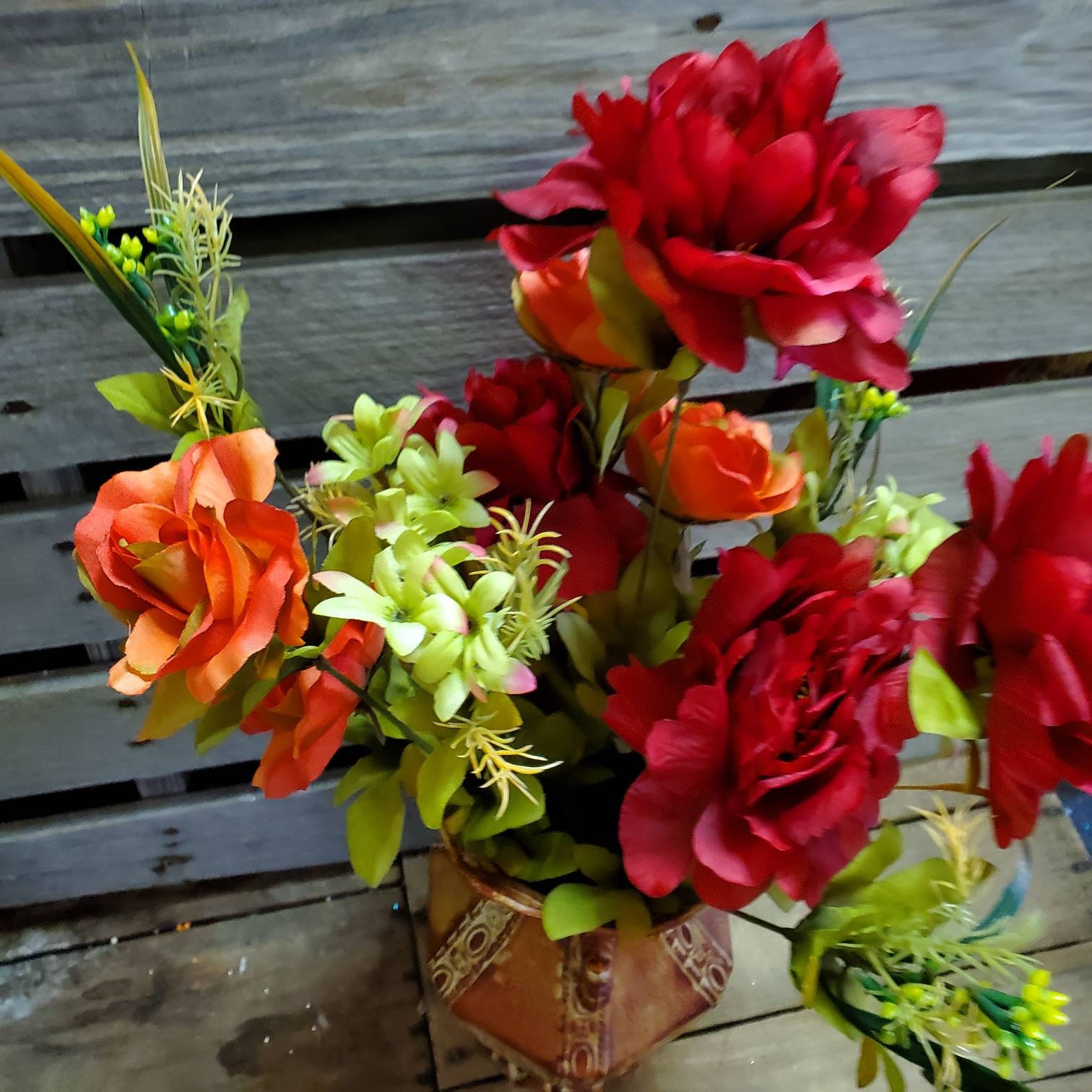 Rose Peony Silk Floral Bush Artificial Fake Silk Flowers Etsy