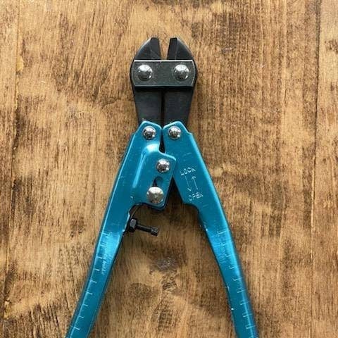 8.25 Inch L - Straight Head Cutter - Turquoise