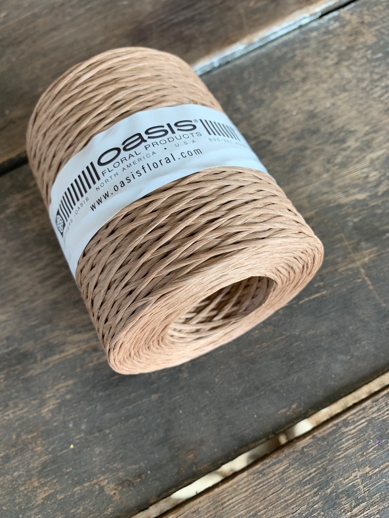 673 feet Oasis Bind Wire Paper Covered Natural Tan 26 Gauge Home