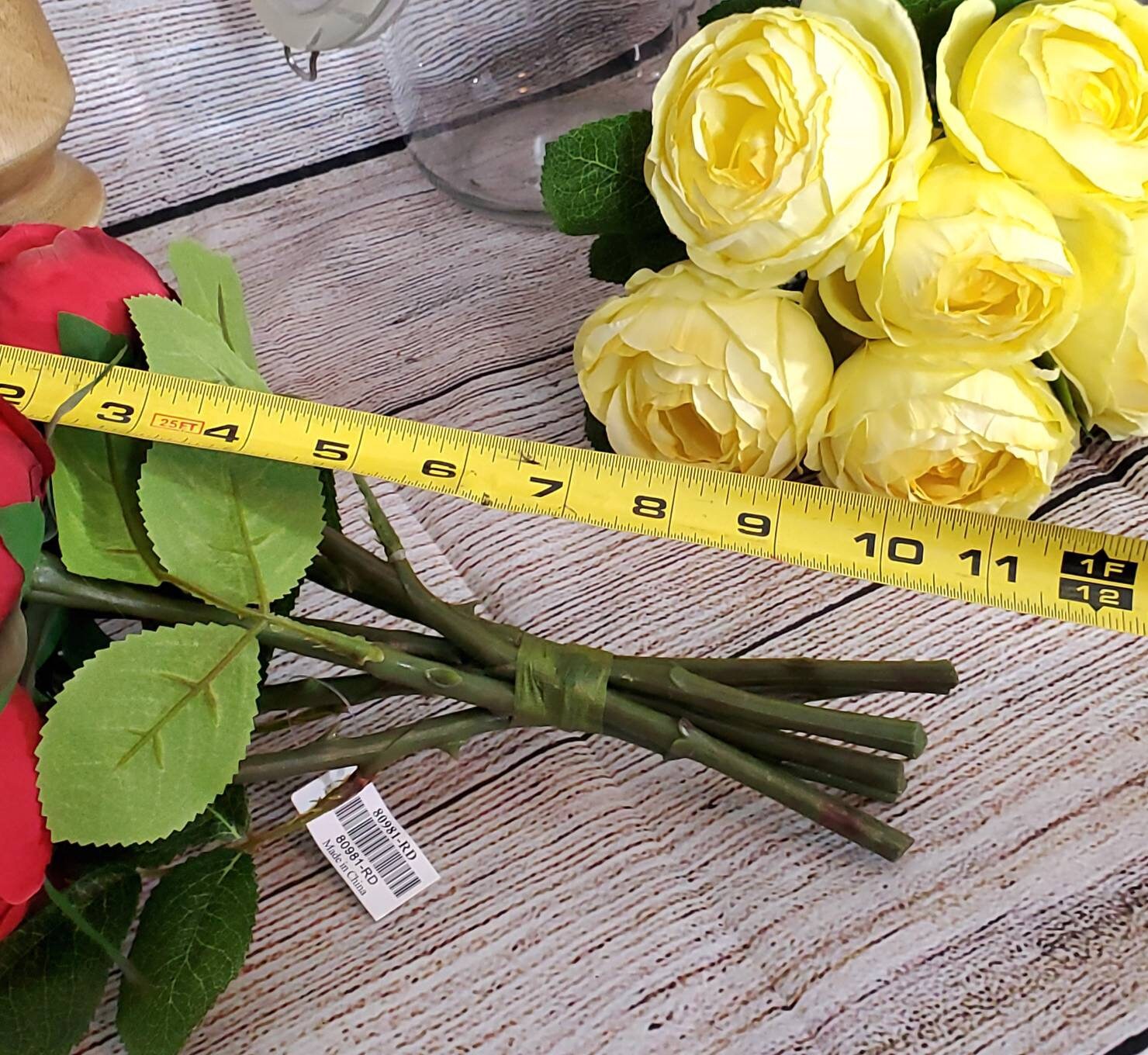 High Quality Silk Garden Rose Bush DIY Wedding Bouquet Etsy