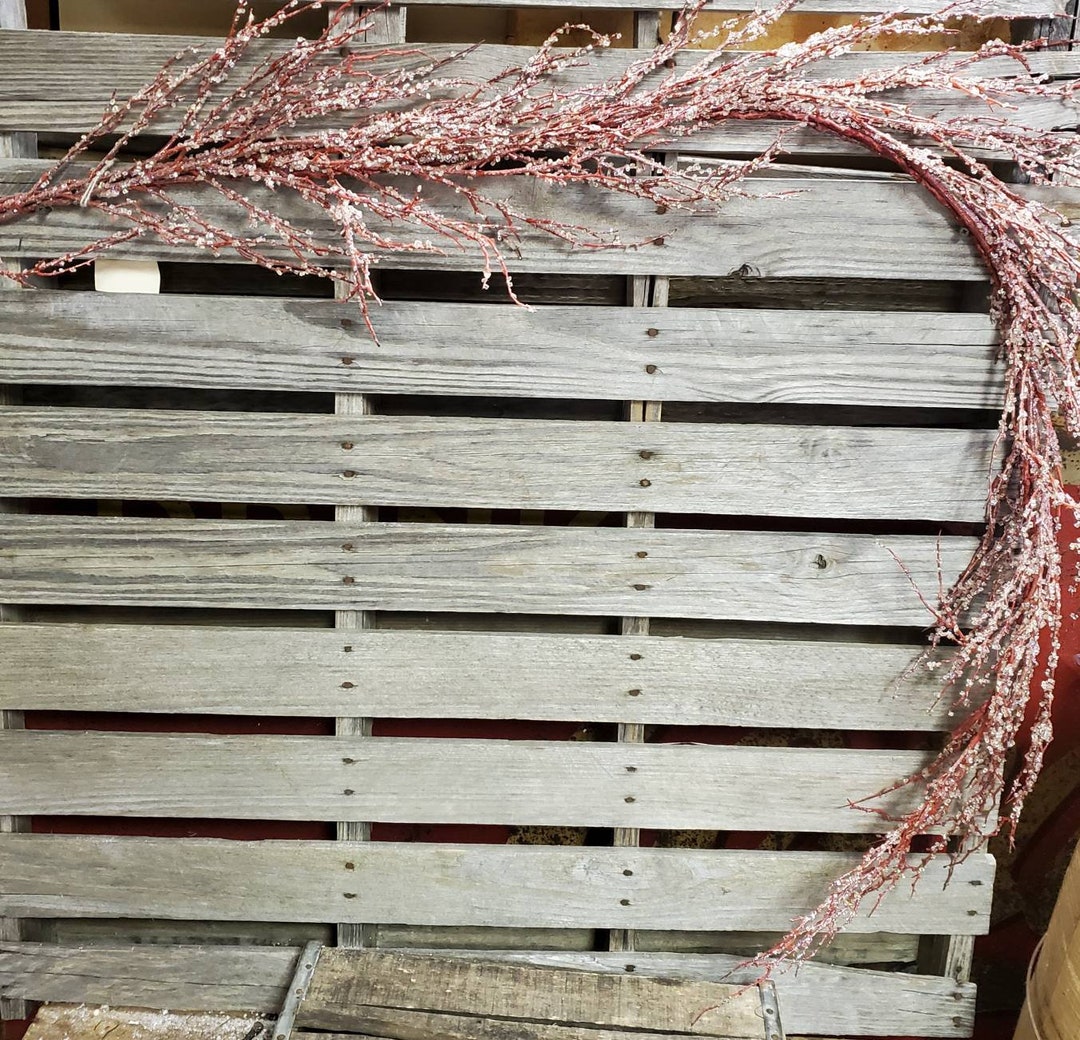 Christmas Iced Twig Garland christmas Party Decorations Etsy