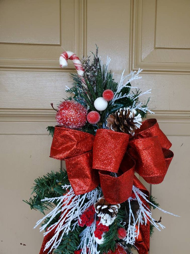 Iced Apple and Berry Christmas Swag Holiday Floral Decor Etsy