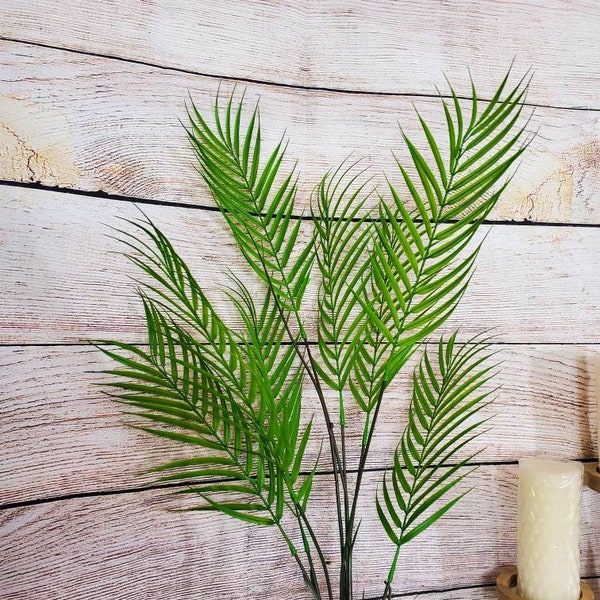 Artificial Palm Leaf Etsy