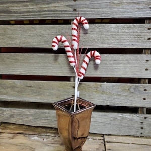 Candy Cane Spray with Glitter Spray x3- Red and White - Christmas Party Decorations
