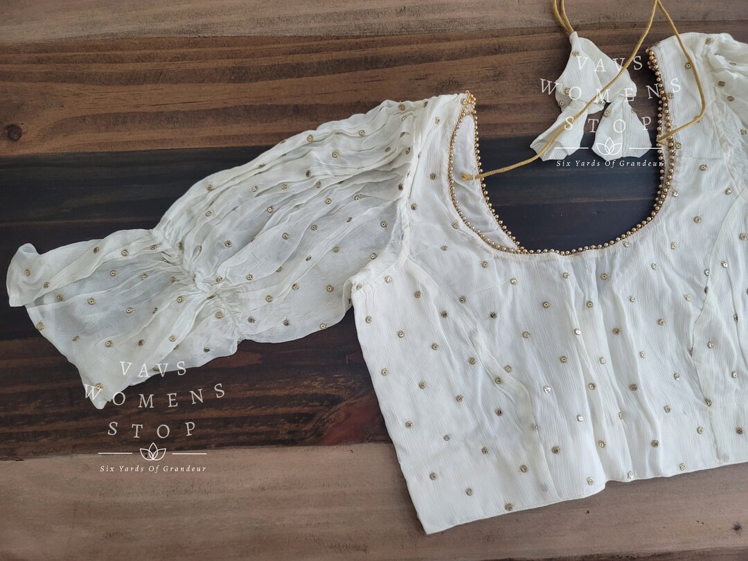 Sita Ramam Inspired Designer Silk Blouse Size 36 Extends to Etsy