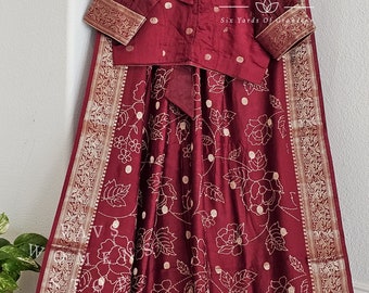 Soft Chanderi Designer Saree - Blouse Size 42 extends to 48! Ships from Texas, USA by VAVS Womens Stop