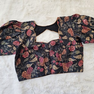 Chemisier Kalamkari en soie Tussar Taille 38 Rallonge jusqu'à 44 !  Prêt à être expédié de Prosper, Texas par VAVS Womens Stop
