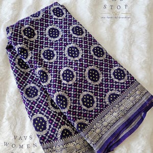 Bhandini Georgette Dupatta Suitable for Dresses and Lehengas. Ready to ship from Prosper, Texas by VAVS Womens Stop